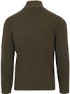 Suitable sweter Half Zip Noord w kolorze ciemnozielonym Product / Achterkant