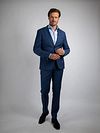 Suitable Toulon Suit Wool Blue Model / Voorkant with Stefan