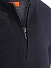 Passande Besättning Zip Merino Marinblå Product / Detail