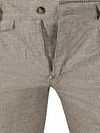 Suitable Chino Pico Pleat Flanel Print Beige Product / Detail