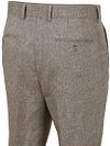 Suitable Trousers Straight Pleat Herringbone Beige