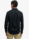 Superdry Chemise Riviera Linen Classic Eclipse Bleu marine Model / Achterkant