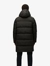 Superdry Piumino lungo con cappuccio nero Model / Achterkant