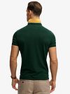 Superdry Polo Piqué Monogram Donkergroen Model / Achterkant