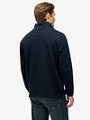 Superdry Half Zip Pullover Fleece Marineblå Model / Achterkant