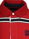 Superdry Rugby Polo Vintage Streep Rood Product / Detail