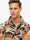 Superdry Shirt Print Hawaiian Bird of paradise Model / Detail