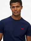 Superdry T-shirt Essential Bleu Foncé Model / Detail
