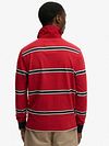 Superdry Rugby Polo Vintage Striber Rød Model / Achterkant