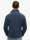Superdry Strickjacke Fleece Lauren Navy Model / Achterkant