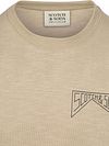 Sweatshirt Scotch and Soda con logo beige Product / Detail