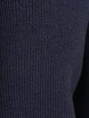 Sweter KnowledgeCotton Apparel z półzamkiem, wełna merynosów, granatowy Product / Detail