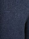 Sweter McGregor z półgolfem half zip, mieszanka wełny jagnięcej, granatowy Product / Detail