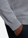 Sweter OLYMP z wełny merino, szary Model / Detail