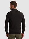 Sweter PME Legend Half Zip Structure Mouliné czarny Model / Achterkant