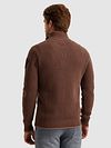 Sweter PME Legend Half Zip Structure w kolorze brązowym Model / Achterkant