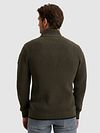 Sweter PME Legend Half Zip Structure w kolorze zielonym beluga Model / Achterkant