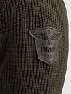 Sweter PME Legend Half Zip Structure w kolorze zielonym beluga Model / Detail