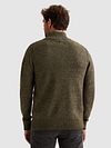 Sweter PME Legend Half Zip w kolorze szaro-zielonym Model / Achterkant