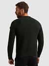 Sweter PME Legend Mouliné Structure w kolorze ciemnozielonym Model / Achterkant