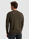 Sweter PME Legend Mouliné Structure w kolorze przygaszonej zieleni Model / Achterkant