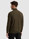 Sweter PME Legend z półgolfem (half zip), w kolorze beluga Model / Achterkant