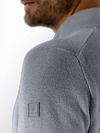 Sweter State of Art z krótkim zamkiem w błękitnym melanżu Model / Detail