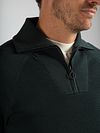 Sweter Suitable Tias Cooldry Knit z zamkiem half zip, w kolorze mchu Model / Detail