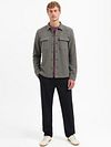 Overshirt No Excess w kolorze szarym Model / Voorkant