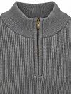 Sweter Suitable Mou z zamkiem half zip w kolorze szarym Product / Detail