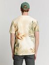 T-Shirt No-Excess z okrągłym dekoltem z nadrukiem, ecru Model / Achterkant