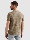 T-shirt PME Legend con stampa all-over verde Dusky Green Model / Achterkant