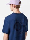 T-Shirt Scotch And Soda w kolorze granatowym z nadrukiem Model / Achterkant