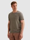 Camiseta Vanguard a rayas, taupe Model / Zijkant