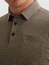 Vanguard Jersey Poloshirt Randig Taupe Model / Detail