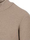 Suitable Half Zip Sweter Cowo Taupe