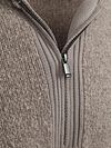 Suitable Deep Zip Pullover z gotowanej wełny, taupe Product / Detail