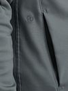 Tech Overshirt Cast Iron con cremallera Stormy Blauw Model / Detail