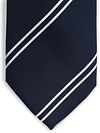 Suitable Tie Silk Double Stripe Navy  Product / Detail