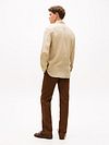 Tommy Hilfiger Camicia Casual Lino Beige Model / Achterkant