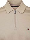Tommy Hilfiger Half-Zip Polo Interlock Beige Product / Detail