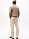 Tommy Hilfiger Half Zip Pullover Taupe Model / Achterkant