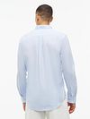 Tommy Hilfiger Poplin Hemd Gestreift Hellblau Model / Achterkant
