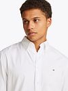Tommy Hilfiger Poplin Hemd Flex Weiß Model / Detail