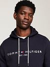 Tommy Hilfiger Hoodie Core Granatowy Model / Detail