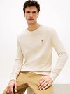 Jersey Tommy Hilfiger de algodón y cachemira en color crudo Model / Voorkant