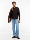 Tommy Hilfiger Longsleeve Polo Brown Model / Voorkant