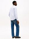 Tommy Hilfiger koszula Oxford w paski jasnoniebieska Model / Achterkant