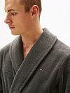 Tommy Hilfiger Morgenkåpe Mørkegrå Model / Detail