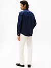 Tommy Hilfiger Oxford Skjorta Marinblå Model / Achterkant